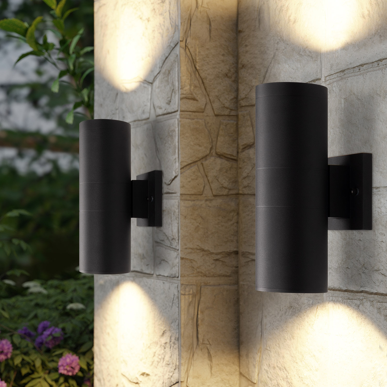 Ivy Bronx Raley 2- Bulb Outdoor Wall Lantern & Reviews | Wayfair